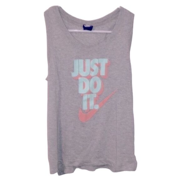 NIKE Gray Athletic Tank Top - Picture 2 of 4